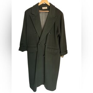Vintage | Calvin Klein | Men's Overcoat | Dk Green | 100% Wool